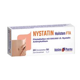 Abbildung: Nystatin Holsten Fta Filmtabletten Filmtabletten, 20 St PZN 00032537