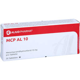 Abbildung: MCP AL 10 Tabletten 20 St, Tabletten PZN 00045072