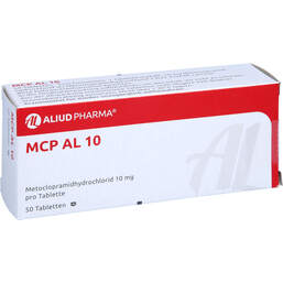 Abbildung: MCP AL 10 Tabletten 50 St, Tabletten PZN 00045089