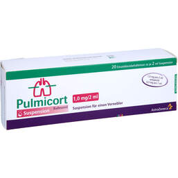 Abbildung: Pulmicort 1 mg / 2 ml Suspension für einen Vernebler 20X2 ml, Suspension für einen Vernebler PZN 00049288