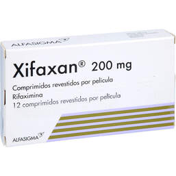 Abbildung: Xifaxan 200 mg Filmtabletten 12 St, Filmtabletten PZN 00056584