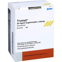 Abbildung: Trusopt Augentropfen 6X5 ml, Augentropfen PZN 00064997