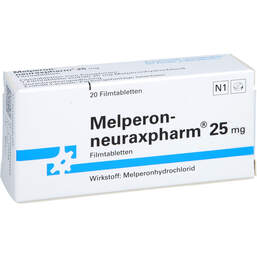 Abbildung: Melperon neuraxpharm 25 mg Filmtabletten 20 St, Filmtabletten PZN 00068423