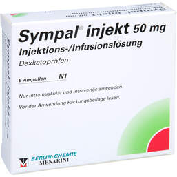 Abbildung: Sympal Injekt 50 mg Injektionslösung 5X2 ml, Injektionslösung PZN 00074464