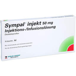 Abbildung: Sympal Injekt 50 mg Injektionslösung 10X2 ml, Injektionslösung PZN 00074470