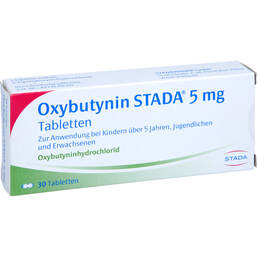 Abbildung: Oxybutynin STADA 5 mg Tabletten 30 St, Tabletten PZN 00080275