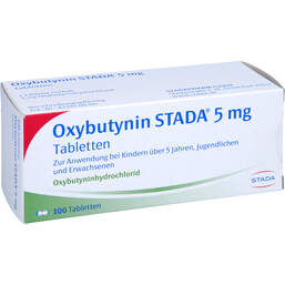 Abbildung: Oxybutynin STADA 5 mg Tabletten 100 St, Tabletten PZN 00080298