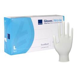 Abbildung: Nitril Handschuhe puderfrei large 100 St PZN 00080884