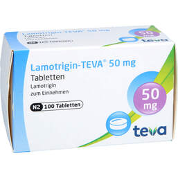 Abbildung: Lamotrigin Teva 50mg Tabletten 100 St, Tabletten PZN 00080996