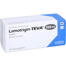 Abbildung: Lamotrigin Teva 100mg Tabletten 50 St, Tabletten PZN 00081010