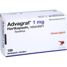Abbildung: Advagraf 1 mg Hartkapseln retardiert 100 St, Retard-Kapseln PZN 00083724