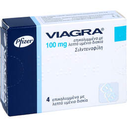 Abbildung: Viagra 100 mg Filmtabletten 4 St, Filmtabletten PZN 00091422