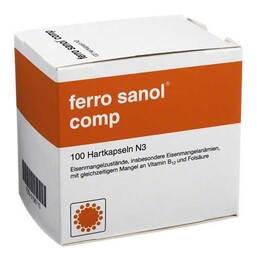 Abbildung: Ferro Sanol comp. Hartkapseln mit magensaftresistent überzogene Pellets Hartkapseln mit magensaftresistent überzogenen Pellets, 100 St PZN 00106715