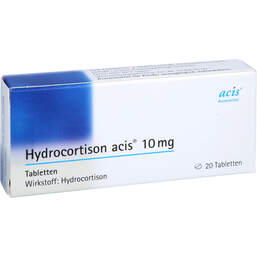 Abbildung: Hydrocortison acis 10 mg Tabletten 20 St, Tabletten PZN 00108849