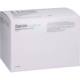 Abbildung: Salofalk Klysmen 4 g / 60 ml 21 St, Rektalsuspension PZN 00111656