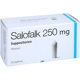 Abbildung: Salofalk 250 Suppositorien 30 St, Suppositorien PZN 00126416