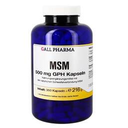 Abbildung: MSM 500 mg GPH Kapseln Kapseln, 360 St PZN 00129159
