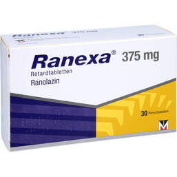 Abbildung: Ranexa 375 mg Retardtabletten 30 St, Retard-Tabletten PZN 00138684