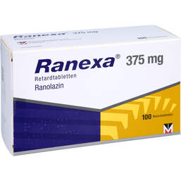 Abbildung: Ranexa 375 mg Retardtabletten 100 St, Retard-Tabletten PZN 00138715