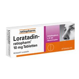 Abbildung: Loratadin ratiopharm 10 mg Tabletten Tabletten, 20 St PZN 00142740