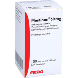 Abbildung: Mestinon 60 mg überzogene Tabletten 100 St, Überzogene Tabletten PZN 00145738