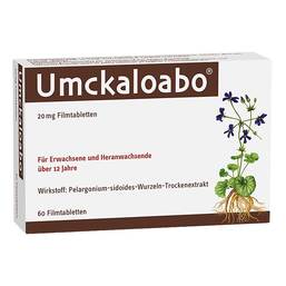Abbildung: Umckaloabo 20 mg Filmtabletten Filmtabletten, 60 St PZN 00148843