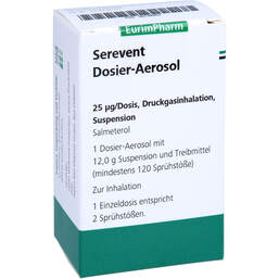 Abbildung: Serevent Fckw frei 120 Hub Dosieraerosol 1 St, Dosieraerosol PZN 00148903