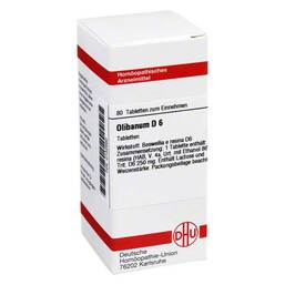 Abbildung: Olibanum D 6 Tabletten Tabletten, 80 St PZN 00152690
