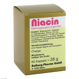 Abbildung: Niacin Kapseln Kapseln, 60 St PZN 00156133