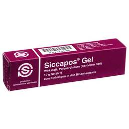 Abbildung: Siccapos Gel Augengel, 10 g PZN 00165190