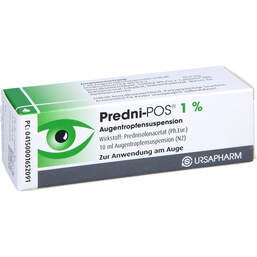 Abbildung: Predni POS 1% Augentropfen 10 ml, Augentropfen PZN 00165209