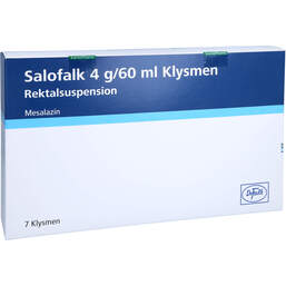 Abbildung: Salofalk Klysmen 4 g / 60 ml 7 St, Rektalsuspension PZN 00165698