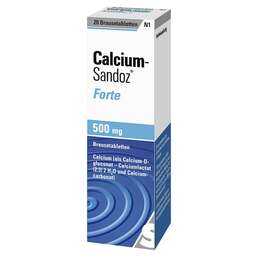 Abbildung: Calcium Sandoz forte Brausetabletten Brausetabletten, 20 St PZN 00169644