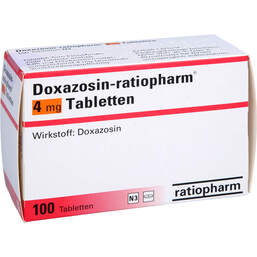 Abbildung: Doxazosin ratiopharm 4 mg Tabletten 100 St, Tabletten PZN 00171724