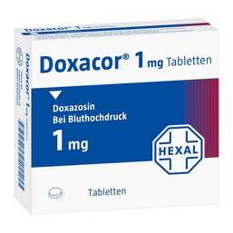 Abbildung: Doxacor 1 mg Tabletten 100 St, Tabletten PZN 00174208