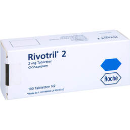 Abbildung: Rivotril 2 mg Tabletten 100 St, Tabletten PZN 00175610