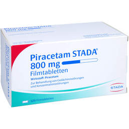 Abbildung: Piracetam STADA 800 mg Filmtabletten 120 St, Filmtabletten PZN 00177394