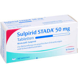 Abbildung: Sulpirid STADA 50 mg Tabletten 50 St, Tabletten PZN 00180611