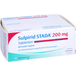 Abbildung: Sulpirid STADA 200 mg Tabletten 100 St, Tabletten PZN 00180657