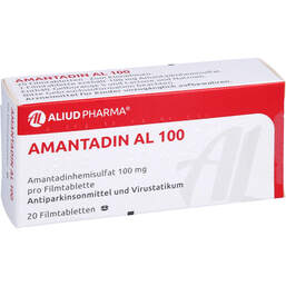 Abbildung: Amantadin AL 100 Filmtabletten 20 St, Filmtabletten PZN 00183762