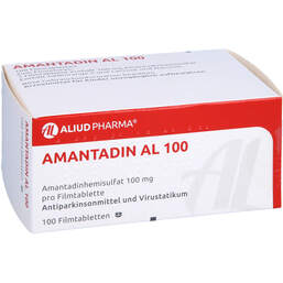 Abbildung: Amantadin AL 100 Filmtabletten 100 St, Filmtabletten PZN 00183779