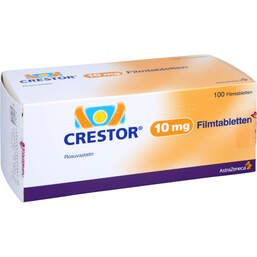 Abbildung: Crestor 10 mg Filmtabletten 100 St, Filmtabletten PZN 00185399