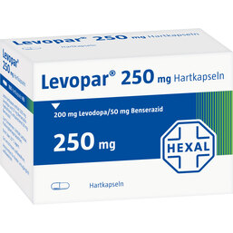 Abbildung: Levopar 250 mg Hartkapseln 50 St, Hartkapseln PZN 00189658