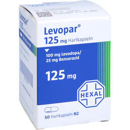 Abbildung: Levopar 125 mg Hartkapseln 50 St, Hartkapseln PZN 00189687