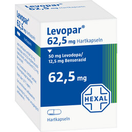 Abbildung: Levopar 62,5 mg Hartkapseln 50 St, Hartkapseln PZN 00189718