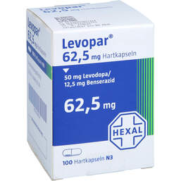 Abbildung: Levopar 62,5 mg Hartkapseln 100 St, Hartkapseln PZN 00189724