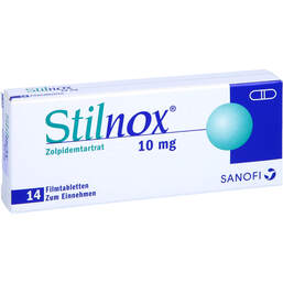 Abbildung: Stilnox Filmtabletten 14 St, Filmtabletten PZN 00198344
