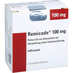 Abbildung: Remicade 100 mg Pulver zur Herstellung einer Infusionslösung 2 St, Pulver zur Herstellung eines Infusionslösungskonzentrates PZN 00200213