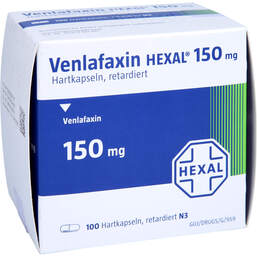 Abbildung: Venlafaxin Hexal 150 mg Retardkapseln 100 St, Retard-Kapseln PZN 00203312