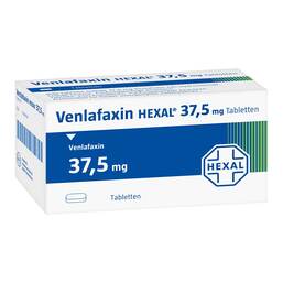 Abbildung: Venlafaxin Hexal 37,5 mg Tabletten 100 St, Tabletten PZN 00203430